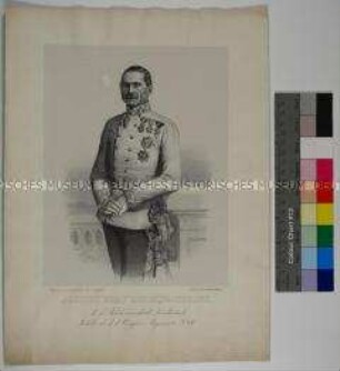 Porträt des Feldmarschall-Leutnants Johann Graf Horváth-Tholdy nach einer Fotografie
