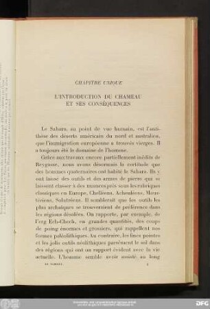 L'Introduction Du Chameau Et Ses Conséquences