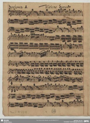 Anonymus, Sinfonien, F-Dur