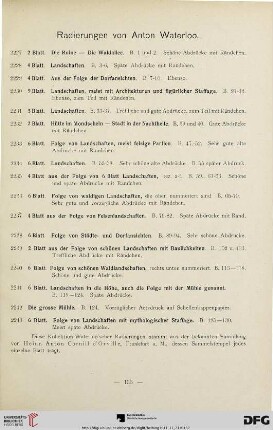 Radierungen von Anton Waterloo (Nr. 2227-2243)