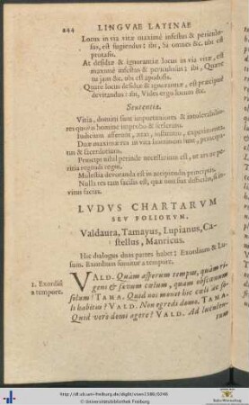 Ludus Chartarum Seu Foliorum