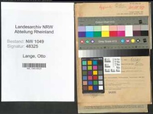 Entnazifizierung Otto Lange , geb. 24.04.1914 (Verwaltungsbeamter)