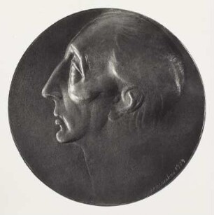 Medaille auf den Bildhauer Jaroslav Horejc