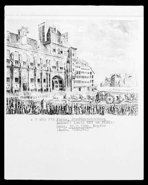 Paris, Ankunft Ludwig XVI. am Stadthaus, 17.07.1789