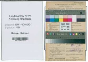 Entnazifizierung Heinrich Rohse , geb. 05.01.1894 (Maschineningenieur)