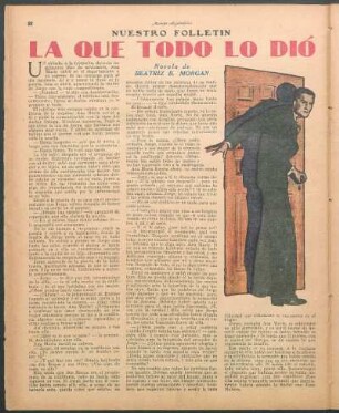 La que todo lo dió : Nuestro folletín