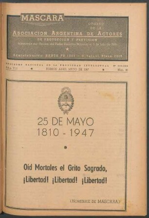 25 de mayo 1810 - 1947