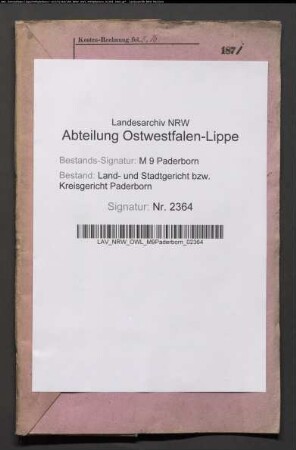 Erblasser: Heuwinkel, Conrad; Erblasser: Heuwinkel, Elisabeth, geb. Blanke: