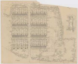 Siedlung Lengsdorf, Bonn: Lageplan, Pflanzplan Gehölze 1:200
