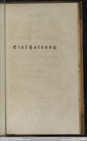 [VIII.] Einschaltung
