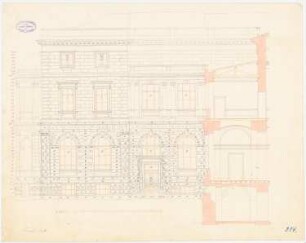 Städelsches Kunstinstitut, Frankfurt/Main 4. Projekt: Mittelbau: Seitenansicht