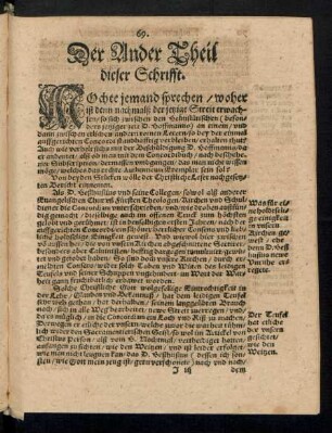 Der Ander Theil dieser Schrifft.
