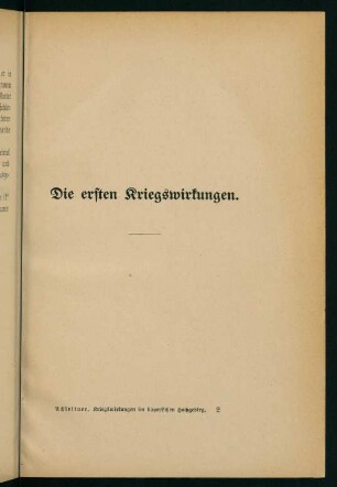 17-34, Die ersten Kriegswirkungen