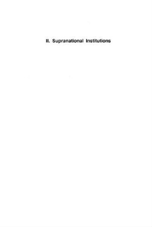 29-60, II. Supranational Institutions