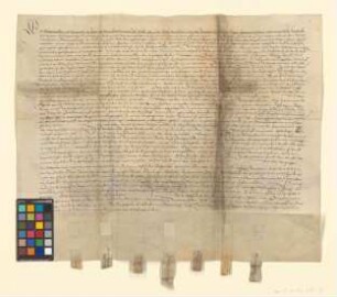 Obligation über 2000 Taler, die Georg v. Rohr den Städten Brandenburg (Alt- und Neustadt), Berlin, Cölln, Frankfurt (Oder), Prenzlau und Neuruppin leiht.