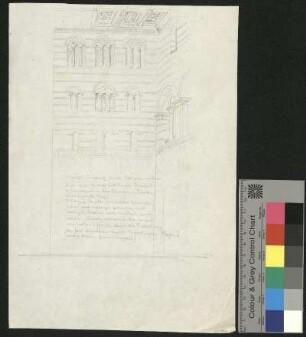 Renaissancebauwerk mit Kassettendecke