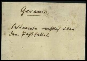 Fundzettel Gerania