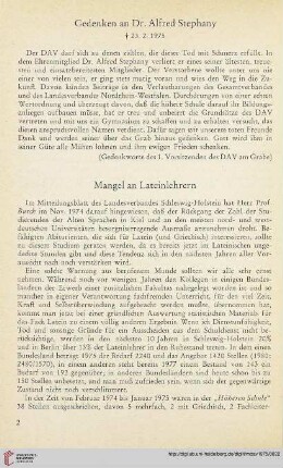 18: Mangel an Lateinlehrern