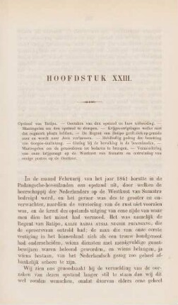 Hoofdstuk XXIII. Opstand van Batipo ...