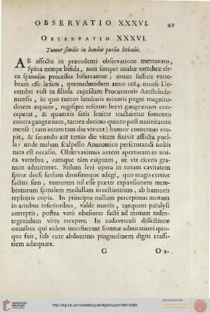 Observatio XXXVI
