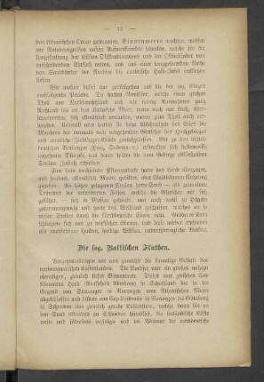 Die sog. Baltischen Fluthen