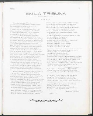 En la tribuna : Cuento