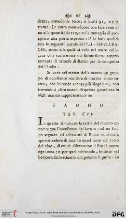 Fauno Tav. CVI