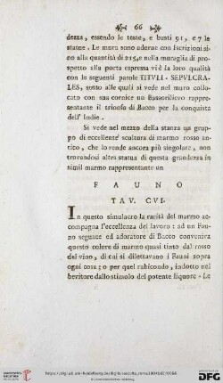 Fauno Tav. CVI
