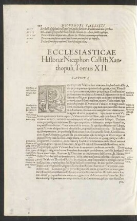 Ecclesiasticae Historiae Nicephori Callisti Xanthopuli, Tomus XII.