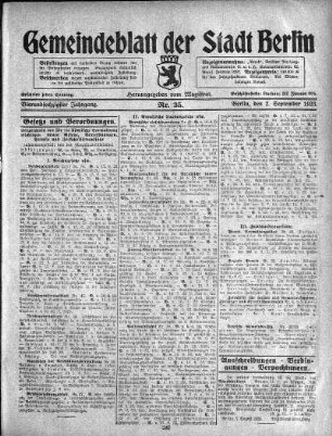 1923,35: Nr. 35, 2. September 1923