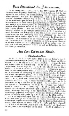 Vom Elternbund des Johanneums.