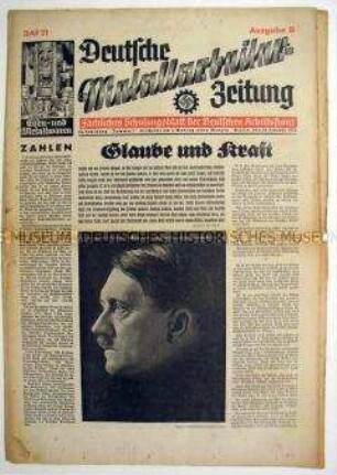 Monatszeitung der DAF für die Metallindustrie "Deutsche Metallarbeiter-Zeitung"