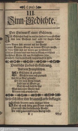 III. Sinn-Gedichte