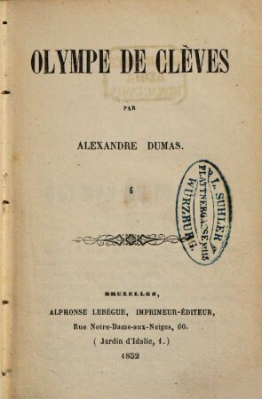 Olympe de Clèves, 6