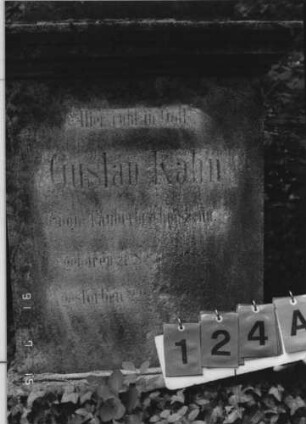 Grabstein 124 [Hahn S. 111 Grab-Nr. 79]: Grabstein 124A [Hahn S. 111 Grab-Nr. 79]