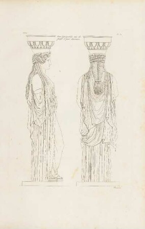 Abb.: Pl. 32 Une Caryatide vue de profil et par derriere.
