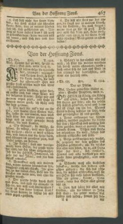 Von der Hoffnung Zions