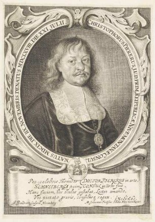 Bildnis des Christophorus Piererus