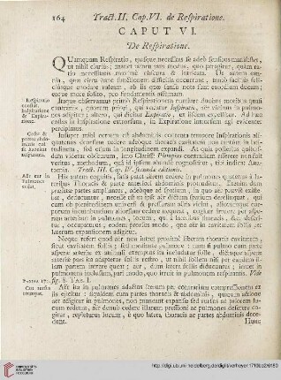 Caput VI: De Respiratione