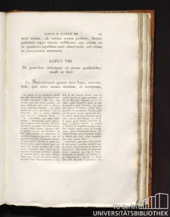 Caput VIII. De generibus structurae et earum qualitatibus modis ac locis