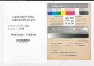Entnazifizierung Friedrich Meerkoetter , geb. 30.10.1897 (Beamter)