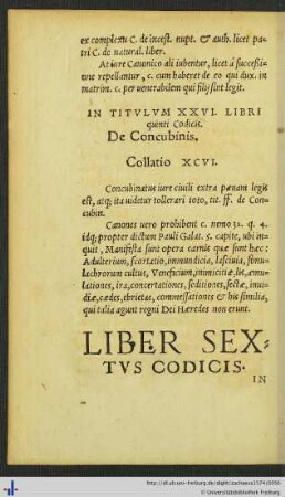 Liber Sextus Codicis.