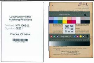 Entnazifizierung Christine Friebus, geb. 19.09.1905 ()