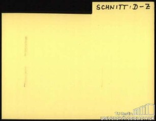 SCHNITT: Diverses D. BÄUME-ZIER.