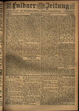 Ausgabe vom Mittwoch, den 29. Mai 1901.