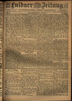 Ausgabe vom Mittwoch, den 29. Mai 1901.