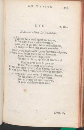 LVI. L'Amour réunit les semblables.