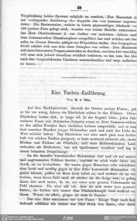 Eine Tauben-Entführung