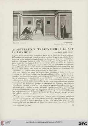 22: Ausstellung italienischer Kunst in London