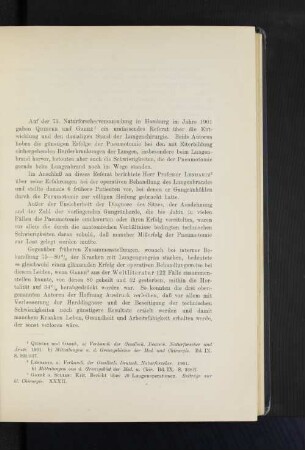 Über Lungenbrand mit besonderer Berücksichtigung der Röntgenuntersuchung und operativen Behandlung.